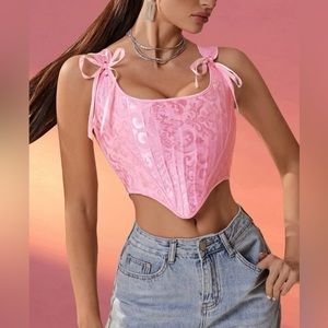 Pink corset
